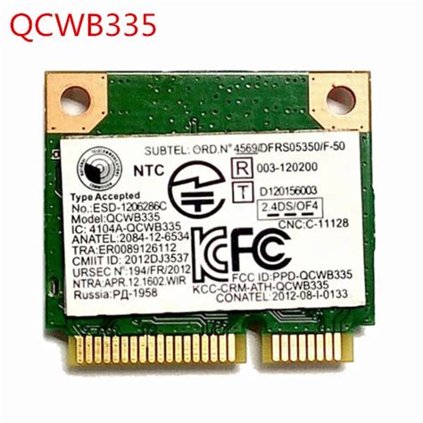 Atheros Qcwb Wifi Wireless Bluetooth Mini Pci E Card For Hp Wifi Bt