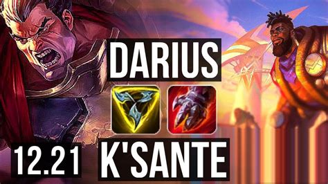 DARIUS Vs K SANTE TOP 3 0M Mastery 1000 Games Legendary KR