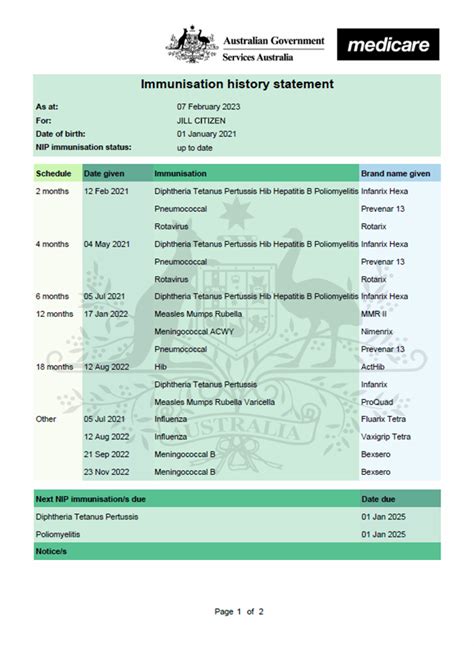 Medicare Online Account Help Get An Immunisation History Statement