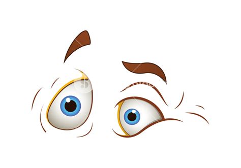 Scared Cartoon Eyes Royalty-Free Stock Image - Storyblocks