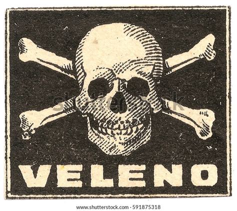 Vintage Skull And Crossbones Poison