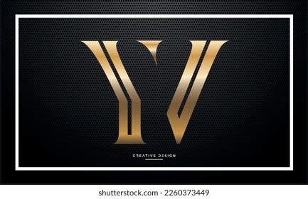 Alphabet Letters Logo Yv Vy Monogram Stock Vector Royalty Free