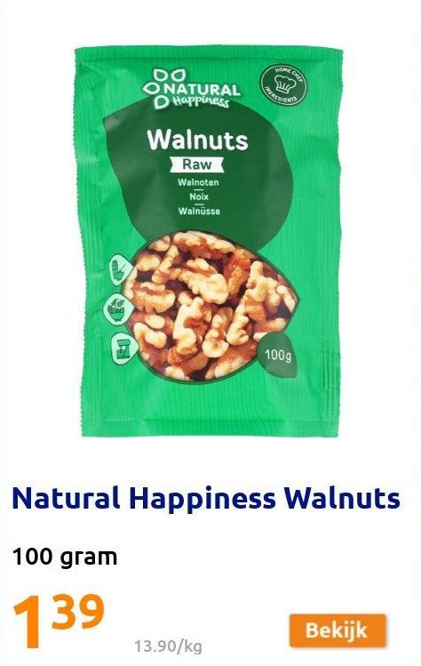 Natural Happiness Walnuts Aanbieding Bij Action