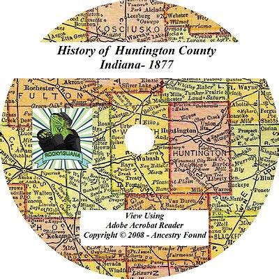 1877 History & Genealogy Huntington County Indiana IN | eBay