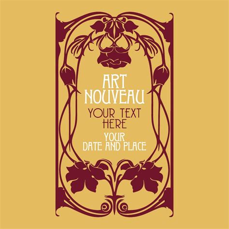 Art Nouveau Vector Covers Art Nouveau Clip Art Art Nouveau Vintage