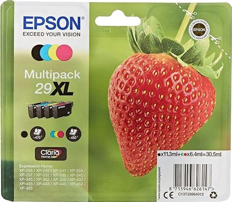 Epson Multipack Xl Fraise Cartouches D Encre D Origine Xl Haute