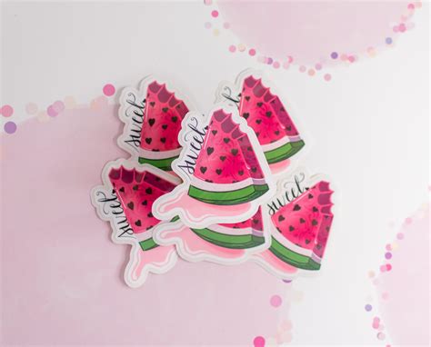 Watermelon Sticker Sweet Watermelon Summer Fruit Sticker Etsy