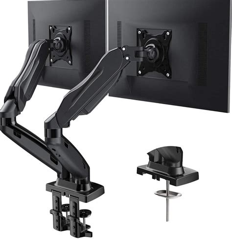 Huanuo Dual Monitor Stand Adjustable Spring Monitor Desk Mount Swivel