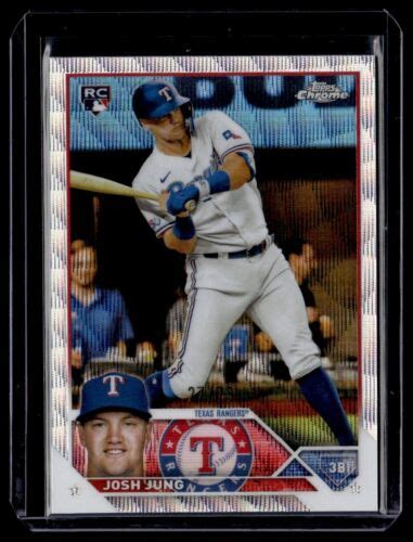 Topps Chrome Silver Wave Refractor Josh Jung Rc Texas