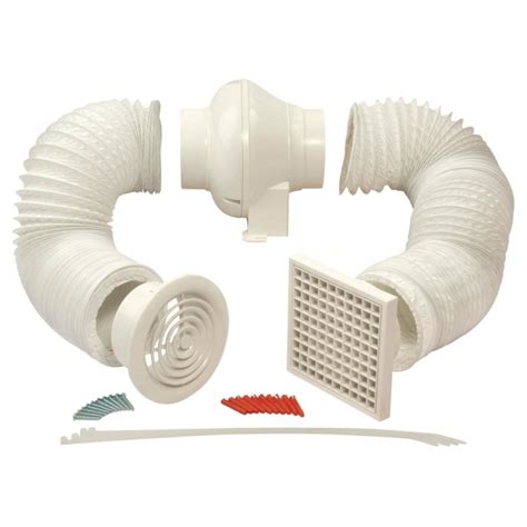 Manrose SF100S 100mm Duct In Line Extractor Fan Kit For Shower