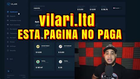 No Inviertas En Ninguna De Estas Paginas Vilari Ltd No Paga Youtube