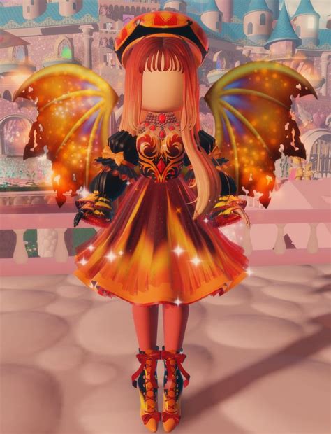 Fire Fairy Fire Fairy Aesthetic Roblox Royale High Outfits Fairy