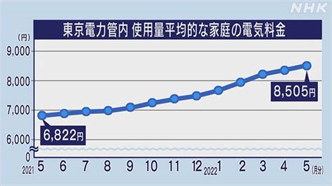 5月分の電気代 ガス代も値上がり 電気代は過去5年間で最高水準 Nhk ウクライナ情勢