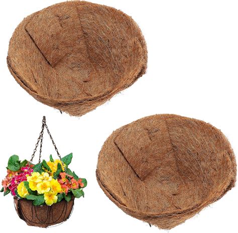 Erock 2pcs Trough Coco Fiber Replacement Liner 24303648 Inch Half Moon Coconut