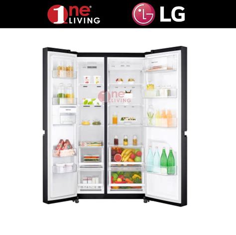 Lg L Side By Side Refrigerator With Multi Air Flow Inverter Linear