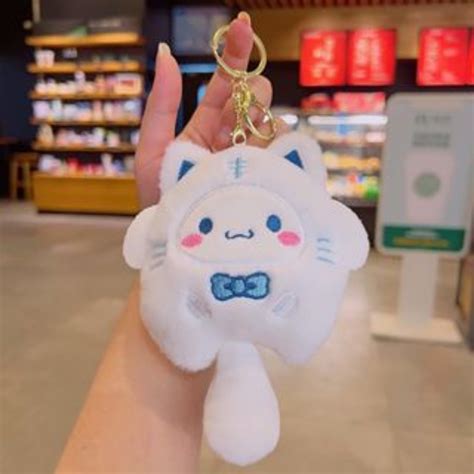 Hello Kitty Sanrio 15cm Keychain Kuromi Cinnamoroll Cross Dressing Cat