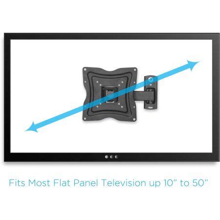 Onn Full Motion Wall Mount For 10 50 TVs With Tilt And Swivel