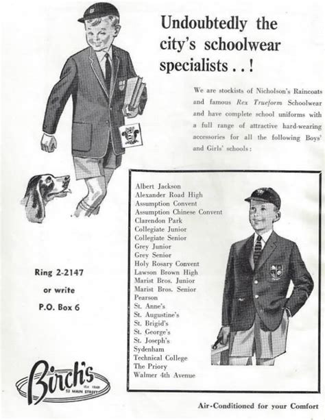 Vintage School Uniform Outfitter Ads Gallery The Uniformed Regressors