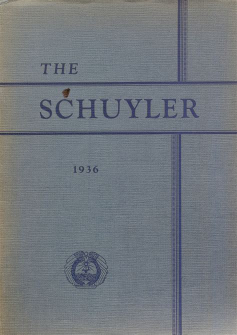 1936 Yearbook From Schuylerville High School From Schuylerville New