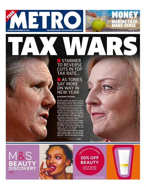 Metro On Twitter Tomorrows Paper Today 📰 Tax Wars 🔴 Starmer To