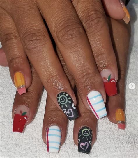 These Fun Nails Bring Creativity To Back To School Beauty Essence