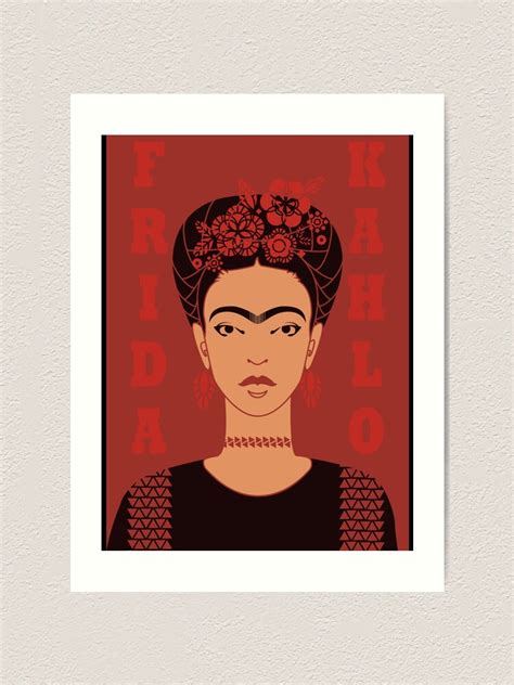 Frida Kahlo Poster Frieda Kahlo Mask Mexican Feminist Portrait Classic