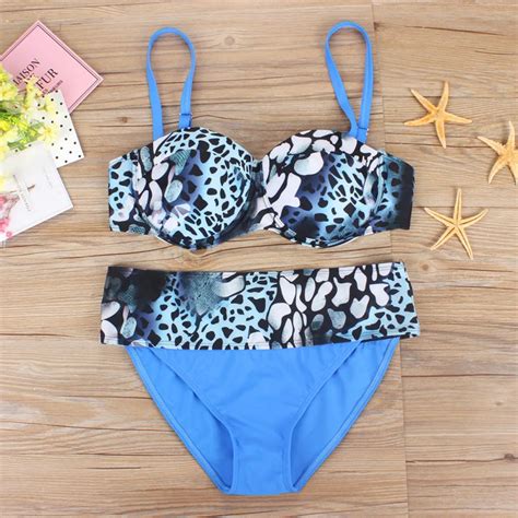 Bikini 2018 High Quality Swimsuit Plus Size Women Push Up Padded Bra