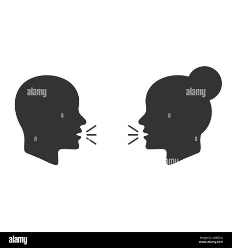 Talk Or Speak Icons Stock Vector Image And Art Alamy