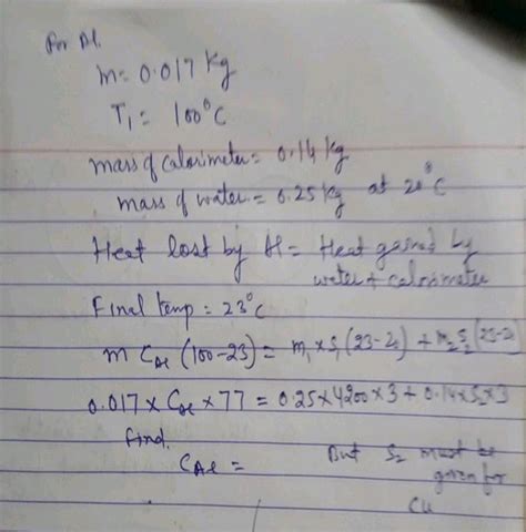 Example 11 3 A Sphere Of Aluminium Of 0 047 Kg Placed Sufficient Time