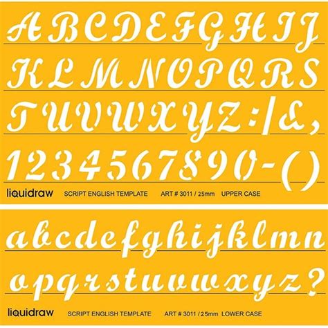 Alphabet Stencils - Etsy