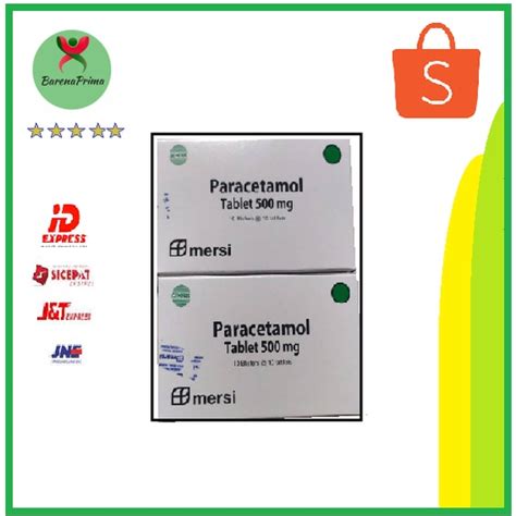 Jual Paracetamol Mersi Box Tablet Shopee Indonesia