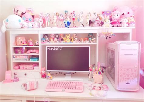 Kawaii Anime Pc Setup In the background a melody plays with repetition ...