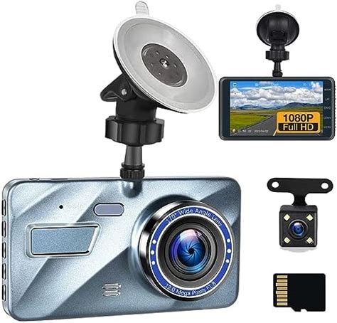 Amazon CAMECHO 4 Dash Cam For Car Front Rear With 32G TF Card