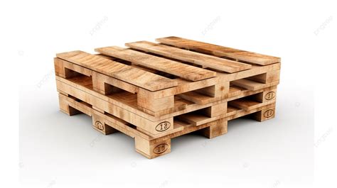 3d Illustration Isolated Wooden Pallet On A White Background Wood