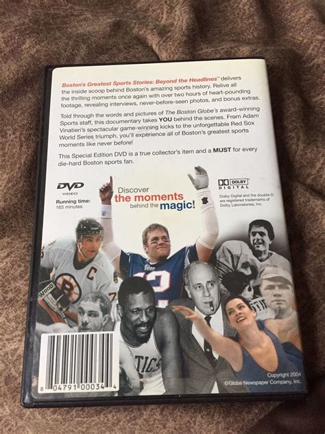 Boston S Greatest Sports Stories Dvd Larry Bird Bobby Orr David Ortiz