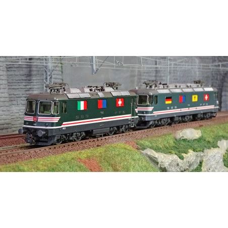 Set de 2 locomotives électrique double traction Re 10 10 Roco 71415