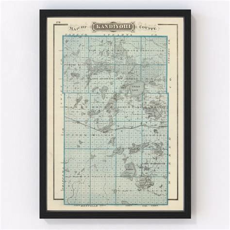 Old Maps Of Minnesota • Wall Art Prints By Ted S Vintage Art