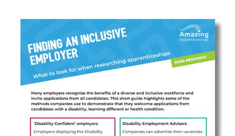 Finding An Inclusive Employer Infographic Amazing Apprenticeships