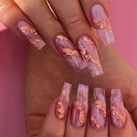 Pink Nails Coffin Nails Designs Nails Stylish Nails