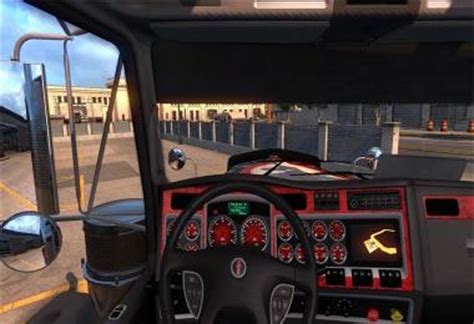 Kenworth w900 Dashboard red - Modhub.us