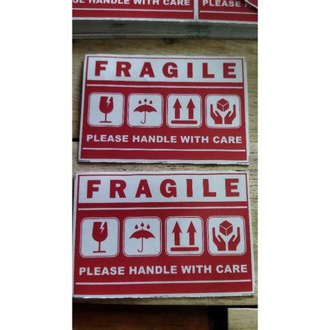 Jual Stiker Fragile 5x7cm 100pc Shopee Indonesia