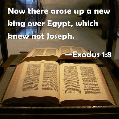 Exodus 1:8 Now there arose up a new king over Egypt, which knew not Joseph.