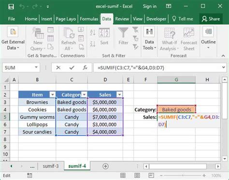 Using Excel's SUMIF Function | Deskbright