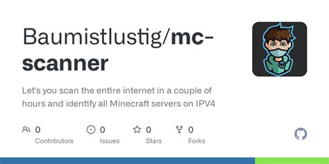 GitHub Baumistlustig Mc Scanner Let S You Scan The Entire Internet