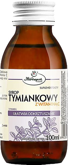 Rozetka Pl Syrop Herbapol Tymiankowy Z Witaminem C 100 Ml HER918