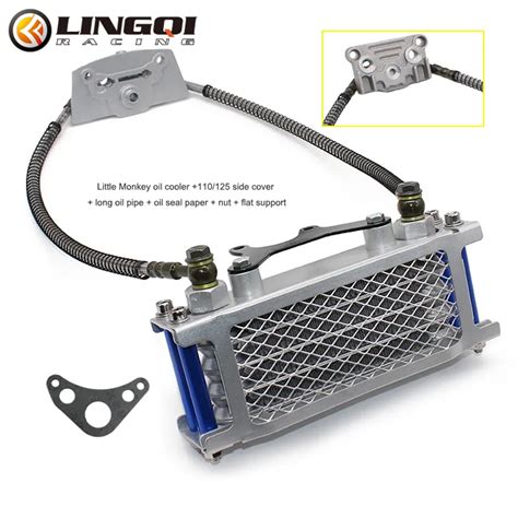 Motorcycle Oil Cooler Engine Oil Cooling Radiator System Kit For