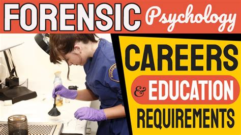 Careers In Forensic Psychology Education Requirements For Jobs In