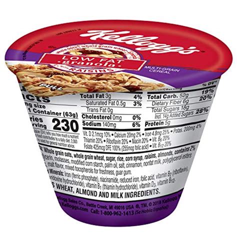 Kellogg's Cold Breakfast Cereal Cups, Bulk Pantry Staples, Cereal Cups ...