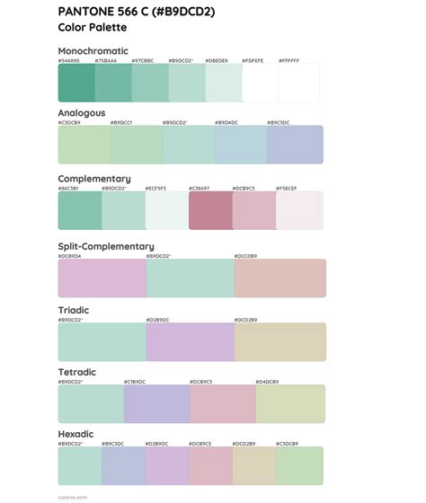 Pantone C Color Palettes Colorxs