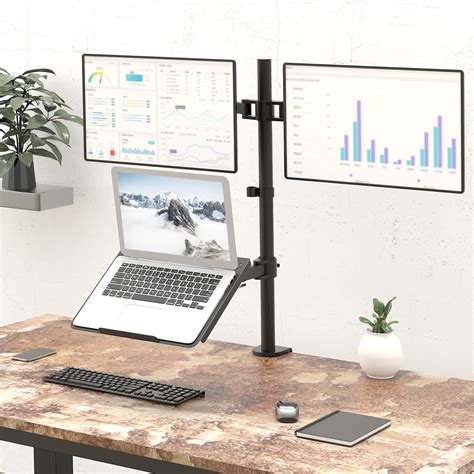 Dual Monitor Stand, Laptop and Monitor Stand M002XLLP - WALI ELECTRIC